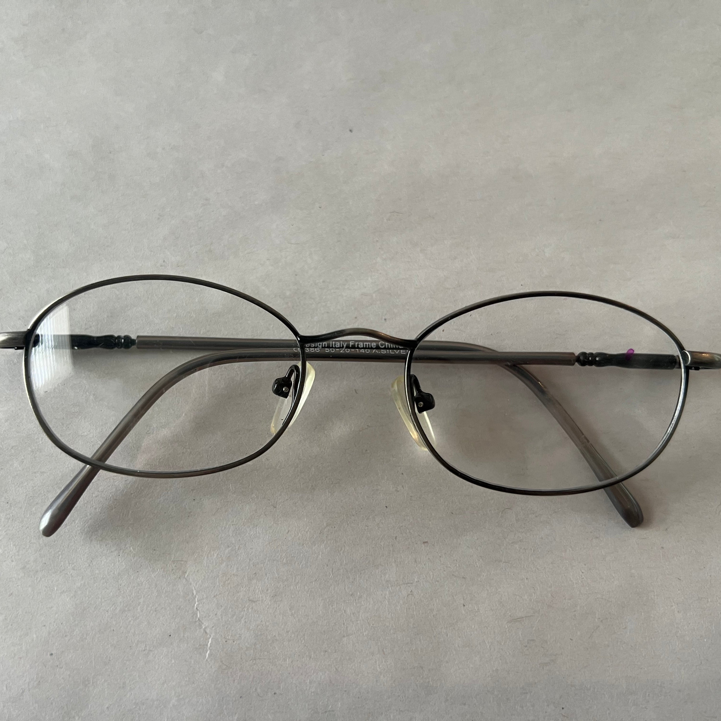 Men's Design Italy 386 Silver (Includes Single Vision Polycarbonate Lens)
