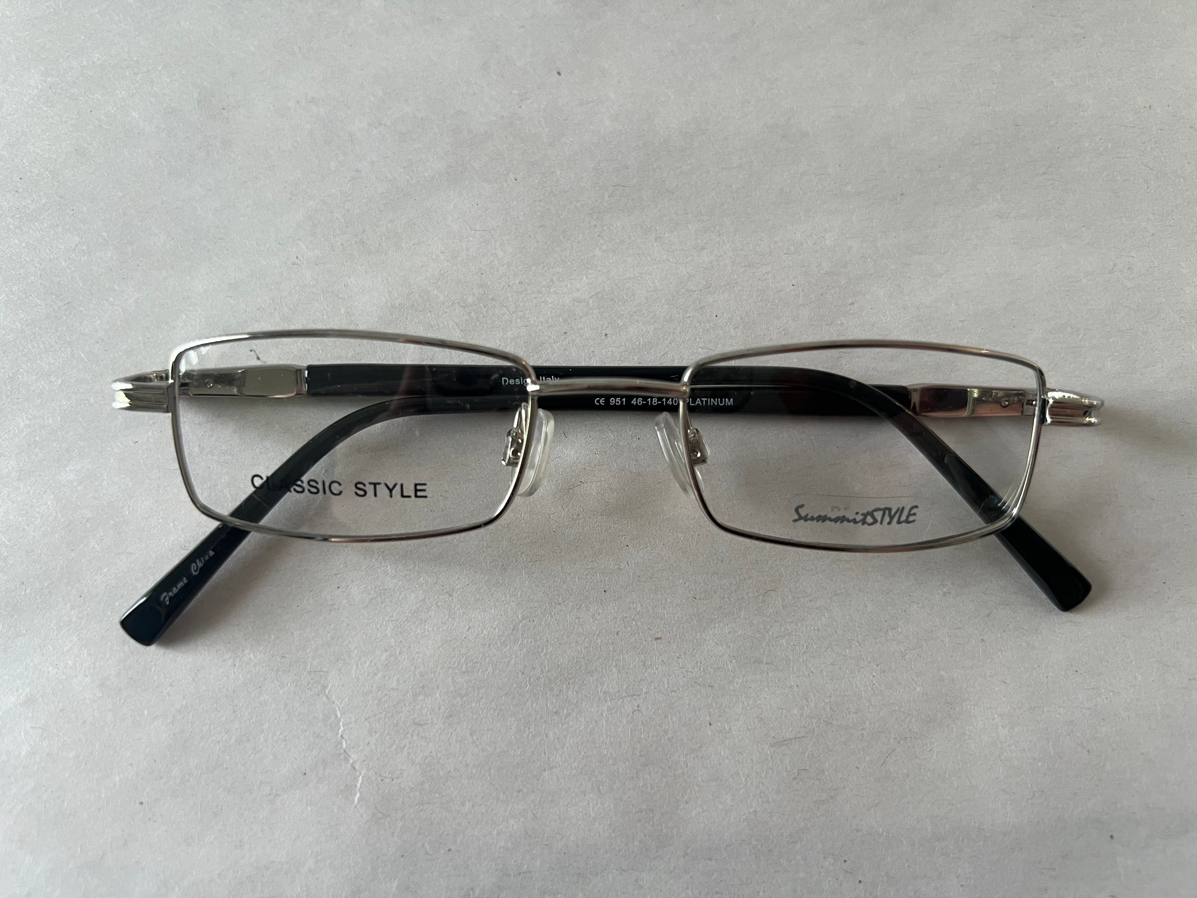 Men's Design Italy 951 Platinum (Includes Single Vision Polycarbonate Lens)