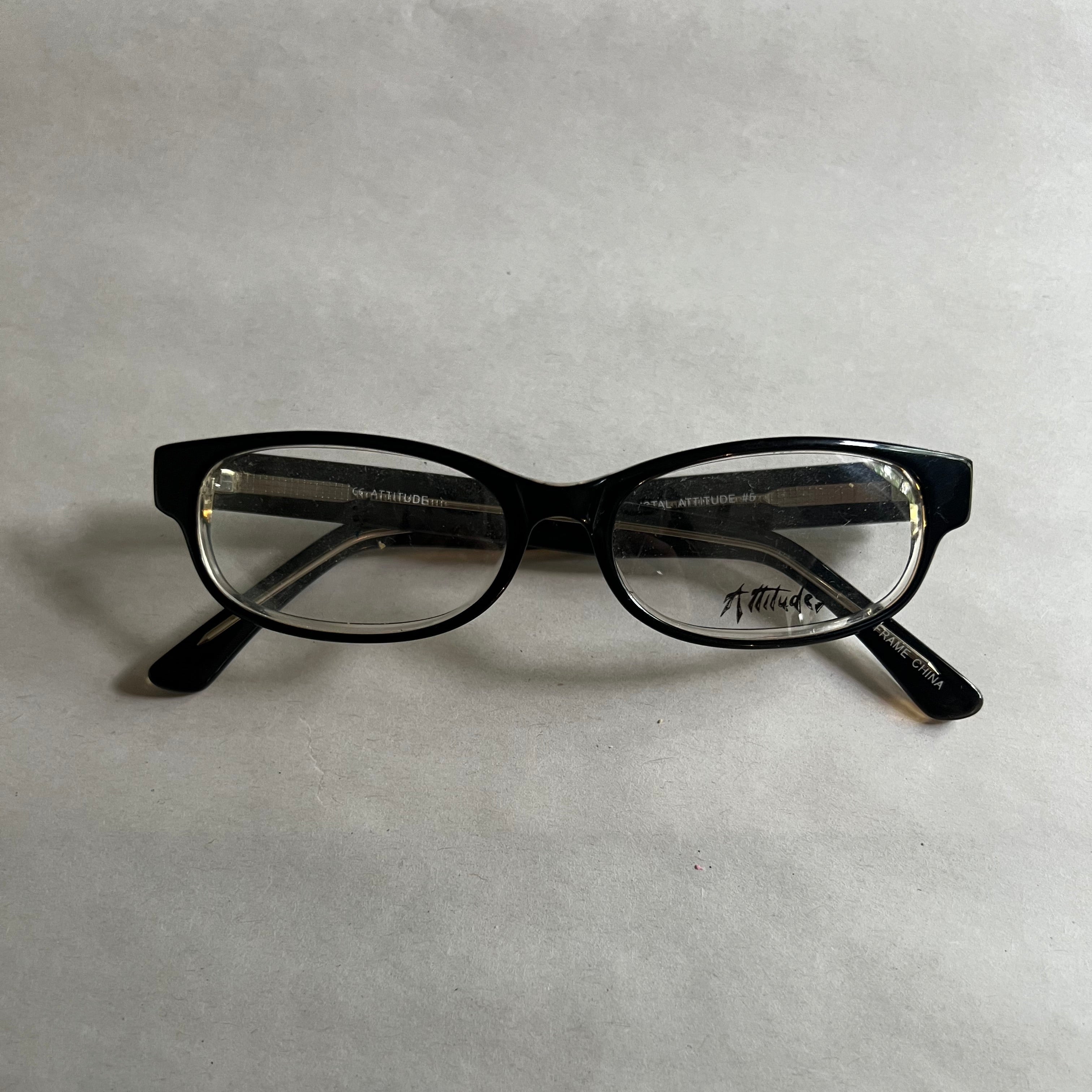 Men's Attitudes #5 Black/Crystal (Includes Single Vision Polycarbonate Lens)