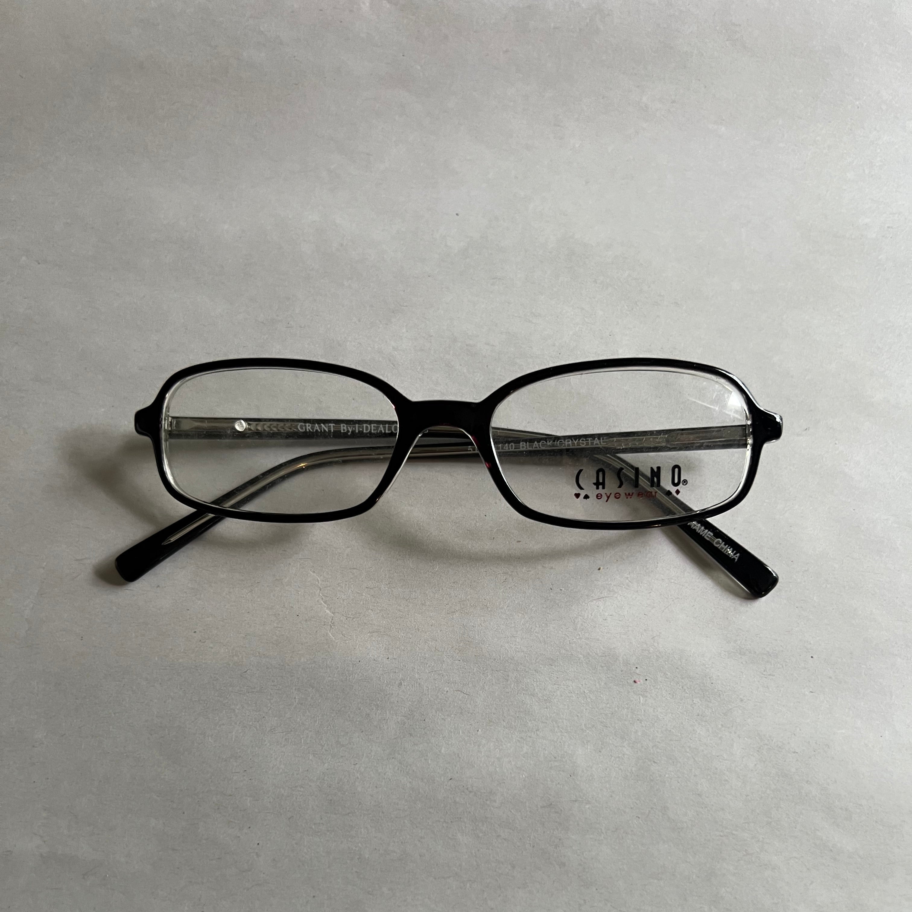 Men's Casino Eyewear Grant Black/Crystal (Includes Single Vision Polycarbonate Lens)