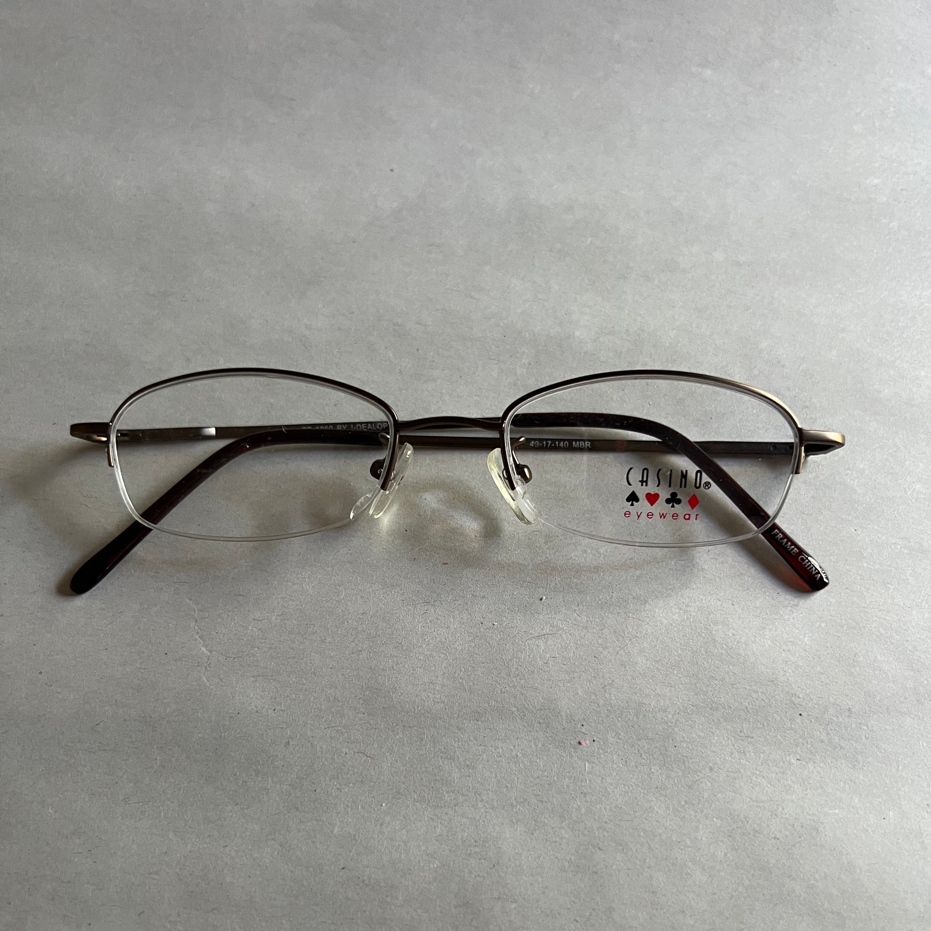 Men's Casino Eyewear CB-1060 Matte Brown (Includes Single Vision Polycarbonate Lens)