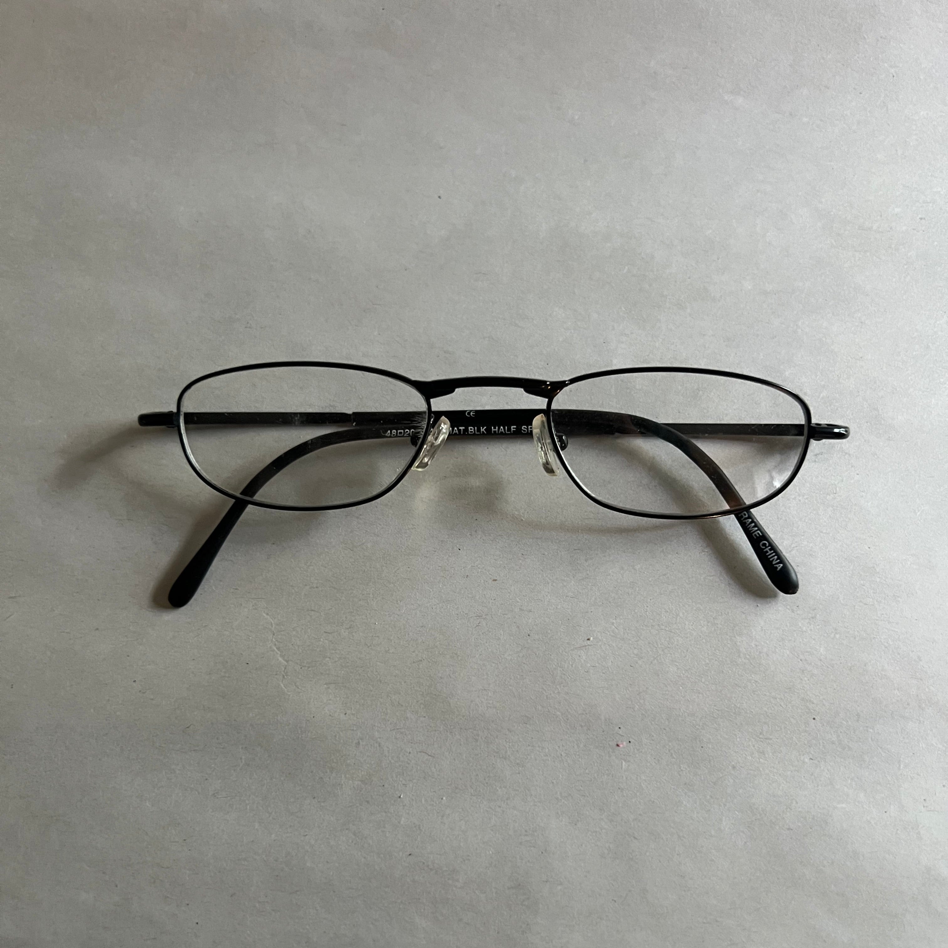 Men's Half Spec Matte Black (Includes Single Vision Polycarbonate Lens)