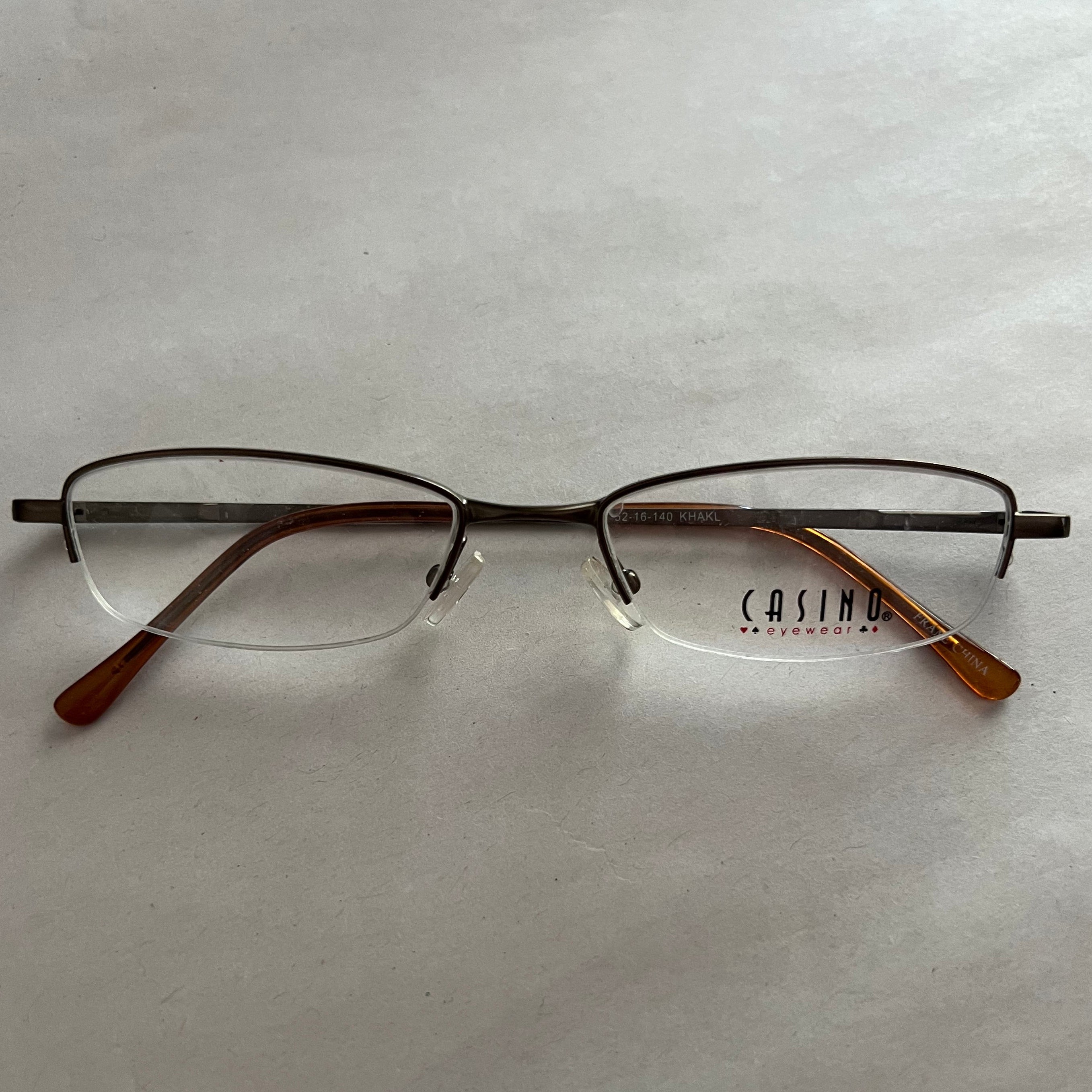 Men's Casino Eyewear CB1085 Khakl (Includes Single Vision Polycarbonate Lens)