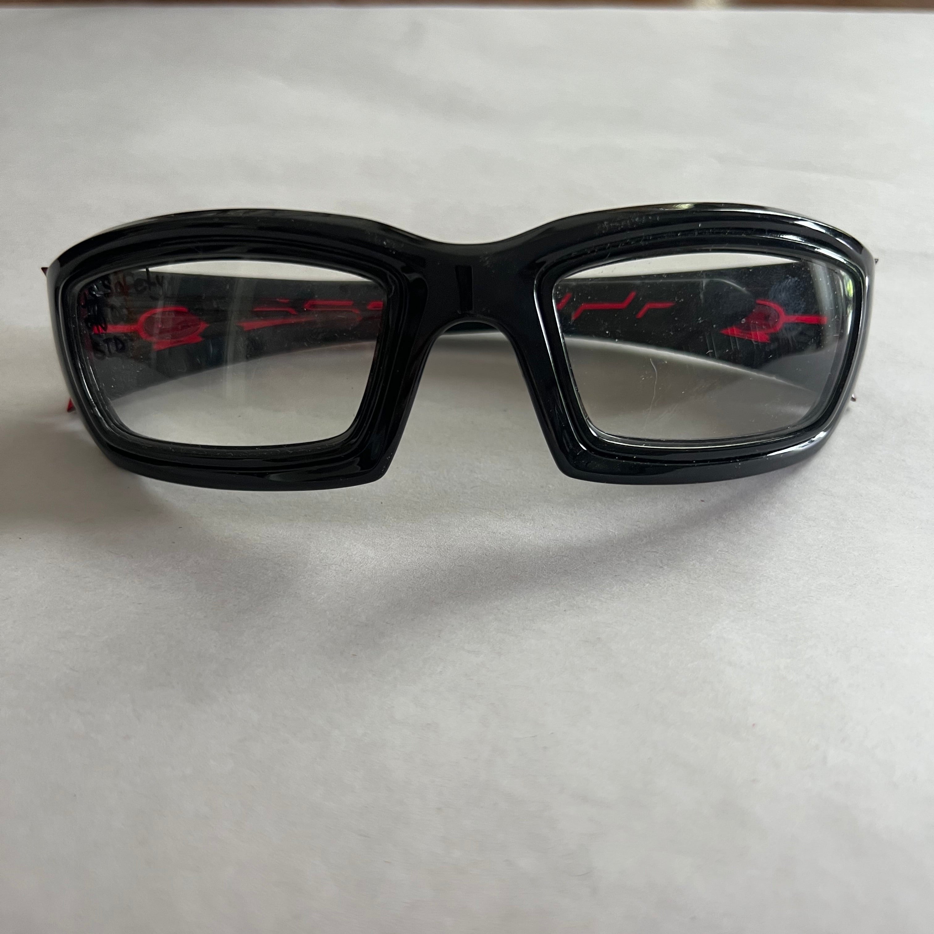 Safety Frames US Safety PN2 Red/Black (Includes Single Vision or No-Line Progressive Lens)
