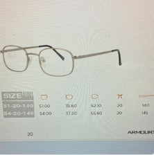 Safety Frame ARMOURX 7702 Non-Wrapped (Includes Single Vision Polycarbonate Lens)