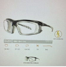 Safety Frame ARMOURX 6008FS Wrapped (Includes Single Vision or No-Line Progressive Wrapped Lens)
