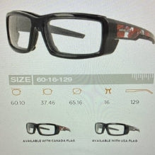 Safety Frame ARMOURX 6014 Wrapped (Includes Single Vision or No-Line Progressive Wrapped Lens)