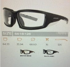 Safety Frame ARMOURX 6016 Wrapped (Includes Single Vision or No-Line Progressive Wrapped Lens)