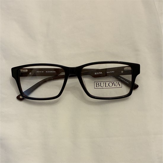 Men's Bulova Salford Black/Brown (Includes Single Vision Polycarbonate Lens)
