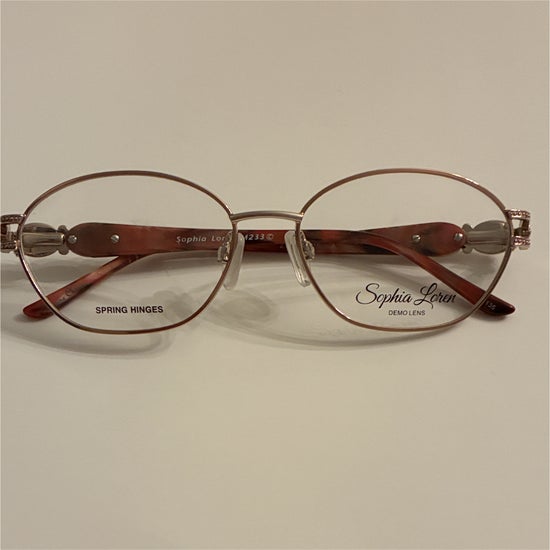 Women's Sophia Loren M233 Gold (Includes Single Vision Polycarbonate Lens)