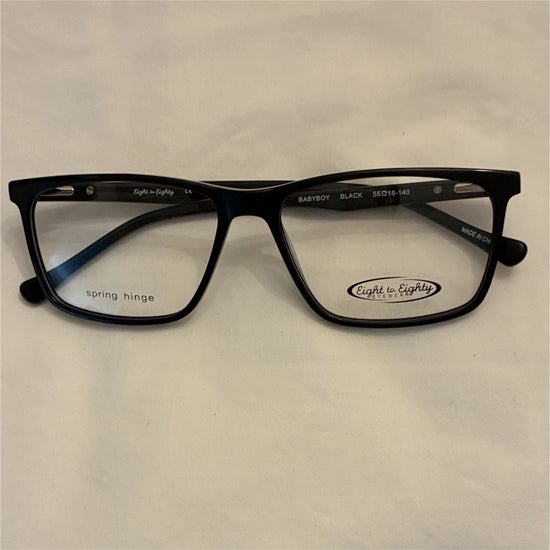 Men's Eight to Eighty Babyboy Black (Includes Single Vision Polycarbonate Lens)