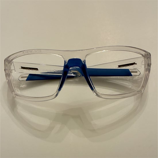 Safety Frame ARMOURX 6019 Crystal/Blue Wrapped (Includes Single Vision or No-Line Progressive Wrapped Lens)