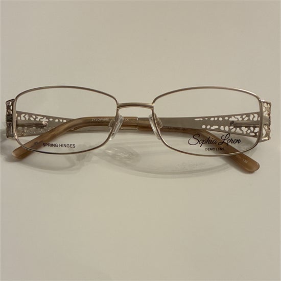 Women's Sophia Loren M252 Gold (Includes Single Vision Polycarbonate Lens)