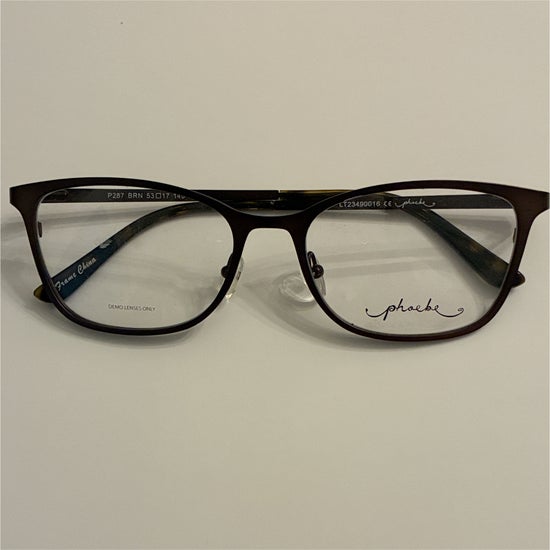 Women's Phoebe P287 Brown (Includes Single Vision Polycarbonate Lens)