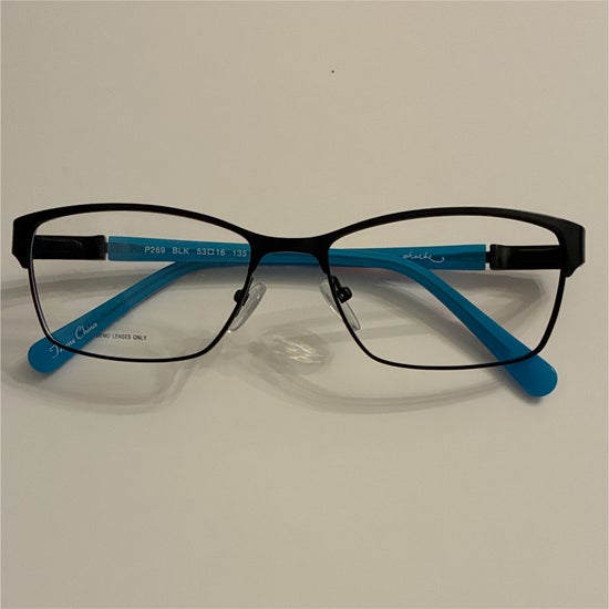 Women's Phoebe P269 Black/Blue (Includes Single Vision Polycarbonate Lens)