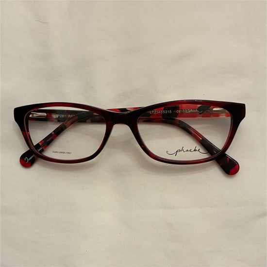 Women's Phoebe P281 Red (Includes Single Vision Polycarbonate Lens)