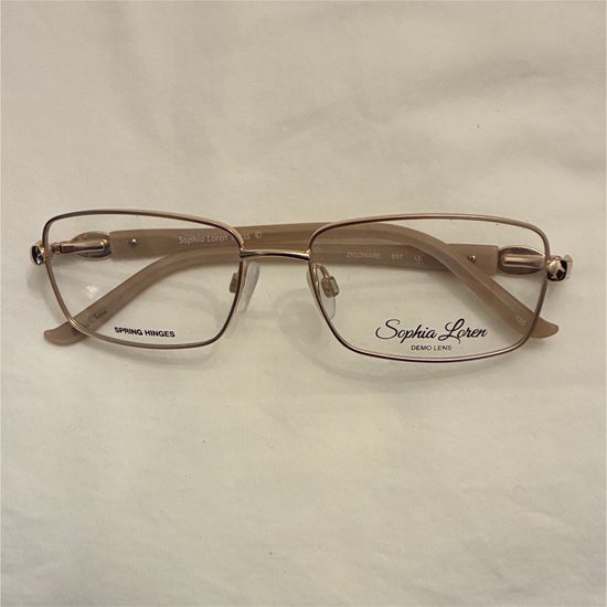 Women's Sophia Loren M235 Gold (Includes Single Vision Polycarbonate Lens)