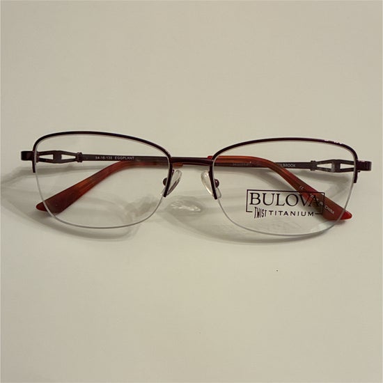 Women's Bulova Twist Titanium Holbrook Eggplant (Includes Single Vision Polycarbonate Lens)