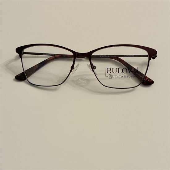 Women's Bulova Twist Titanium Waterford Wine (Includes Single Vision Polycarbonate Lens)