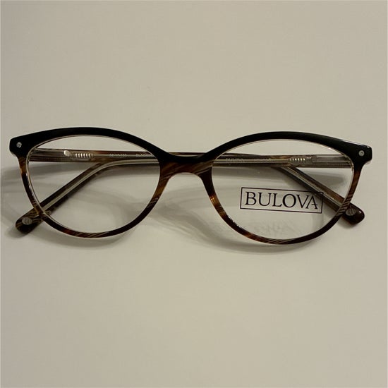 Women's Bulova Newport Black/Horn (Includes Single Vision Polycarbonate Lens)