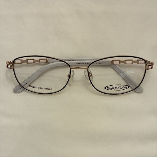 Women's Eight to Eighty Phyllis Black (Includes Single Vision Polycarbonate Lens)