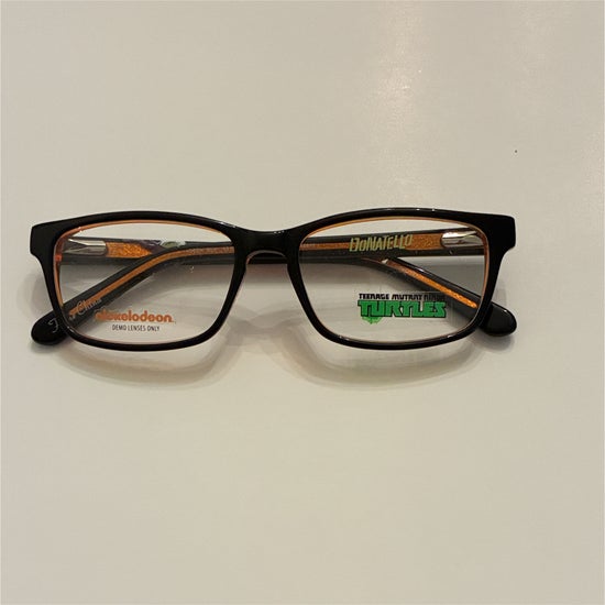 Kid's Boy TMNT Geek Brown/Orange (Includes Single Vision Polycarbonate Lens)