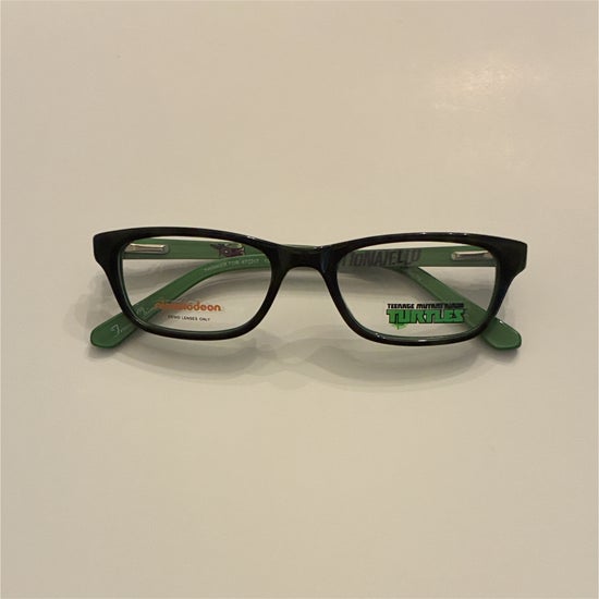 Kid's Boy TMNT Thinker Black/Green (Includes Single Vision Polycarbonate Lens)