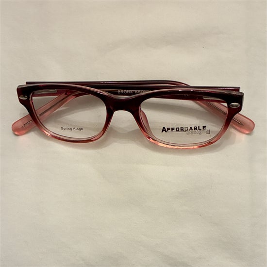 Kid's Girl Affordable Designs Bronx Brown Rose (Includes Single Vision Polycarbonate Lens)