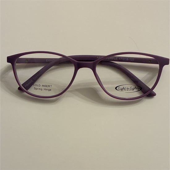 Kid's Girl Eight to Eighty Ariel Purple (Includes Single Vision Polycarbonate Lens)