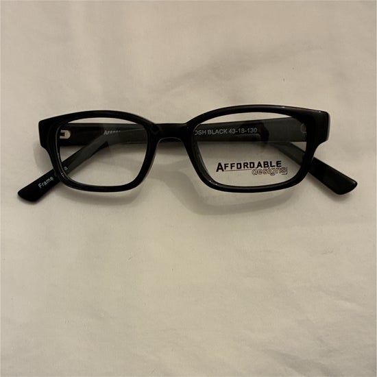 Kid's Boy Affordable Designs Josh Black (Includes Single Vision Polycarbonate Lens)
